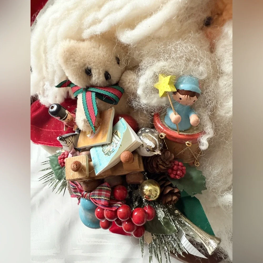 VTG Apple Whimseys Lita Gates Handcrafted Santa Claus St Nick Figure Christmas
